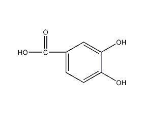 3,4-二羟基苯甲酸结构式