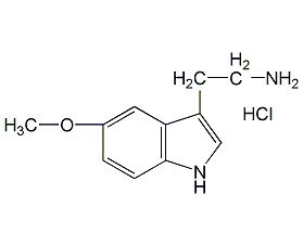 5-甲氧基色胺盐酸盐结构式