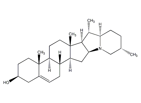 茄啶结构式