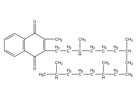 维生素K1结构式