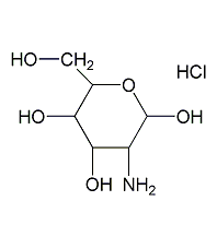 D-(+)-葡糖胺盐酸盐结构式