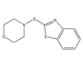 2-(硫代吗啉基)并噻唑结构式