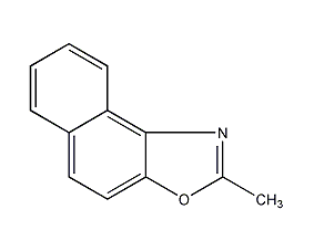 2-甲基-β-萘并恶唑结构式