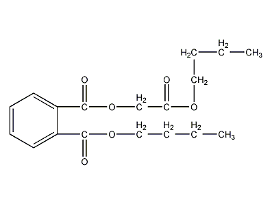 丁基邻苯二甲酰基甘醇酸丁酯结构式