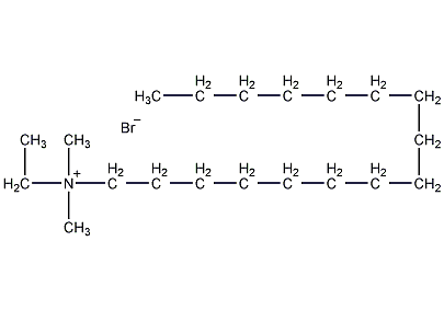 十六烷基二甲基乙基溴化铵结构式