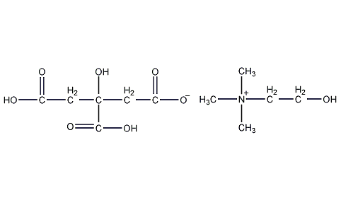 柠檬酸胆碱结构式