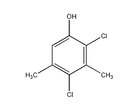 2,4-二氯-3,5-二甲基苯酚结构式