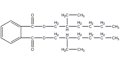 邻二甲酸二(2-乙基己基)酯结构式