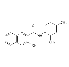 2',4'-二甲基-2-羟基-3-萘酚结构式