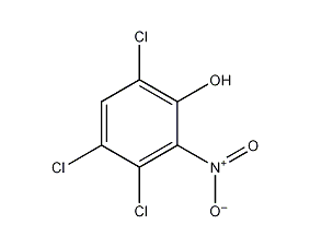 3,4,6-三氯-2-硝基苯酚结构式