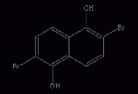 2,6-二溴萘-1,5-二醇结构式