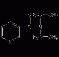 N,N-二乙基烟酰胺结构式