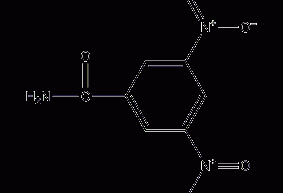 3,5-二硝基苯甲酰胺结构式