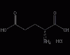 L-谷氨酸盐酸盐结构式